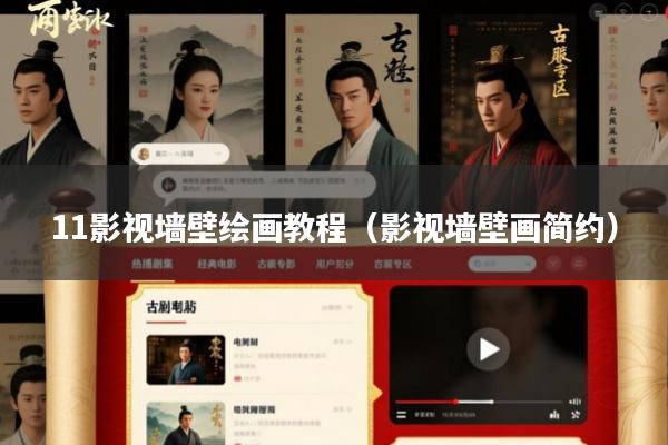 11影视墙壁绘画教程(影视墙壁画简约)