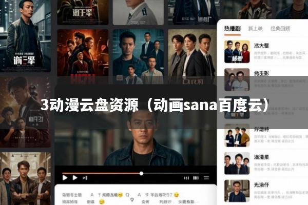 3动漫云盘资源(动画sana百度云)