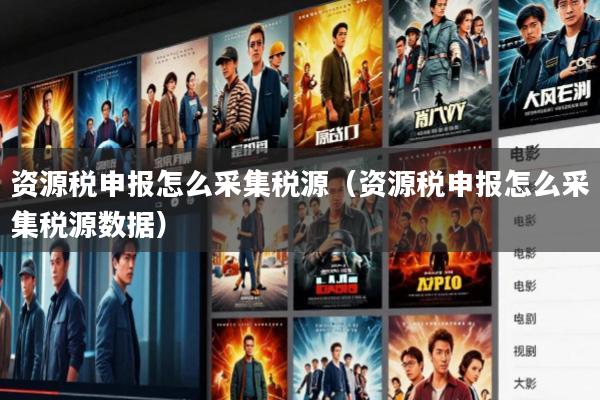 资源税申报怎么采集税源(资源税申报怎么采集税源数据)