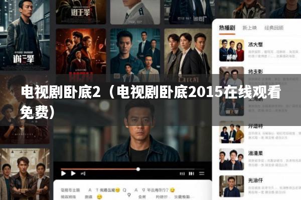 电视剧卧底2(电视剧卧底2015在线观看免费)